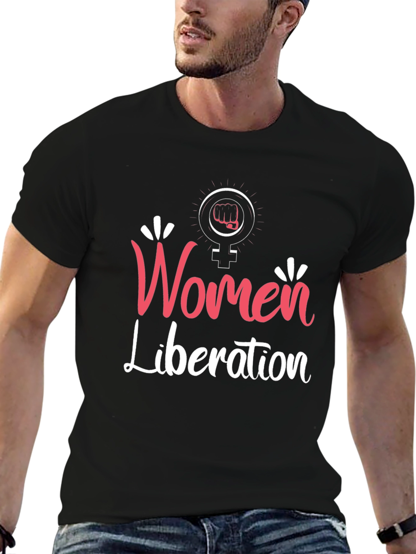 Women Liberation T-Shirt Feminist Fist Tee