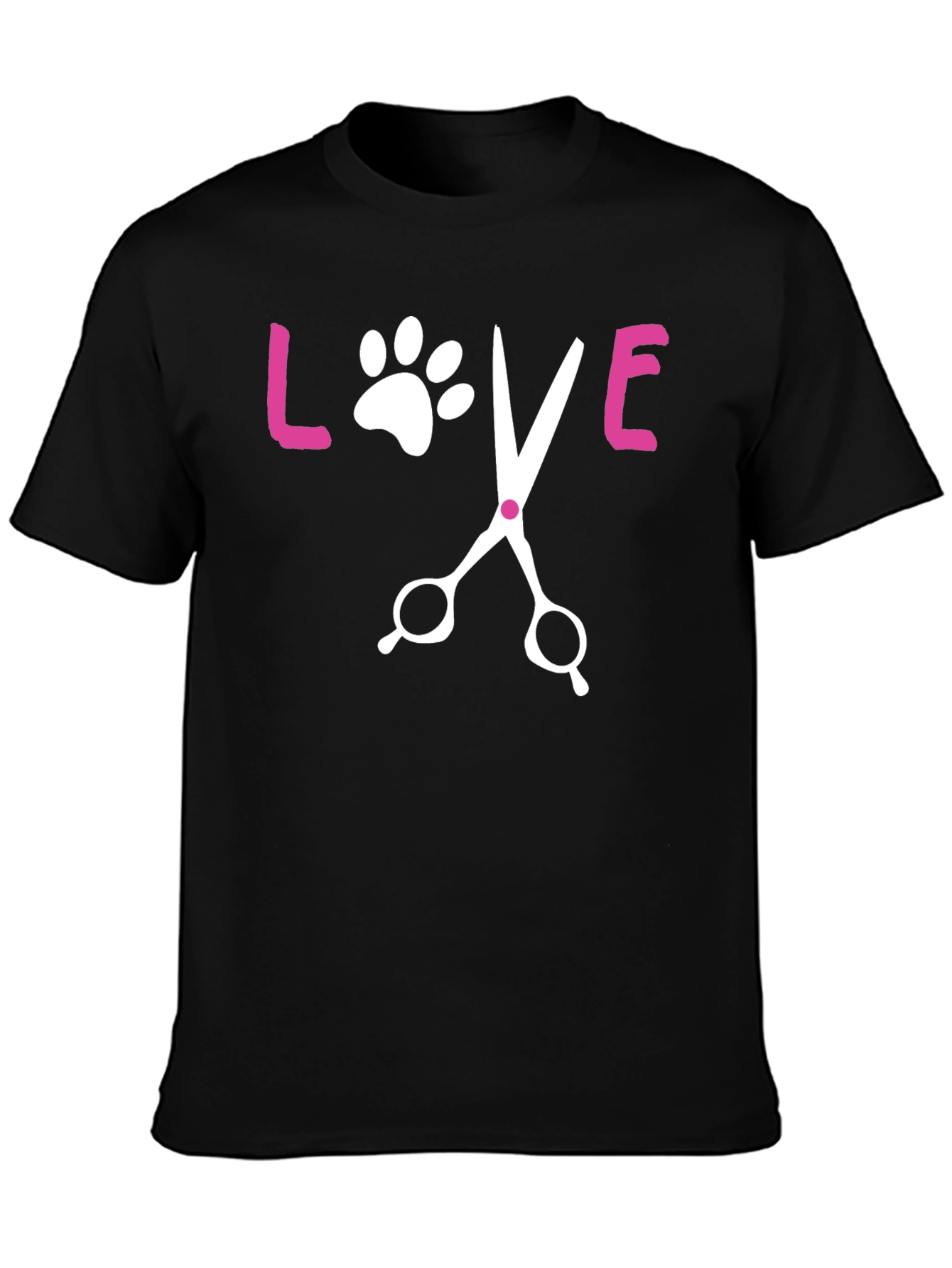 Love Pet Grooming Black T-Shirt