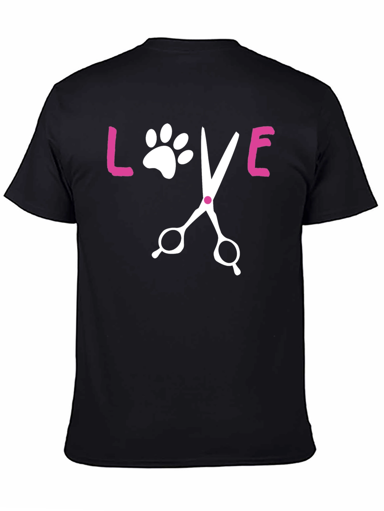 Love Pet Grooming Black T-Shirt
