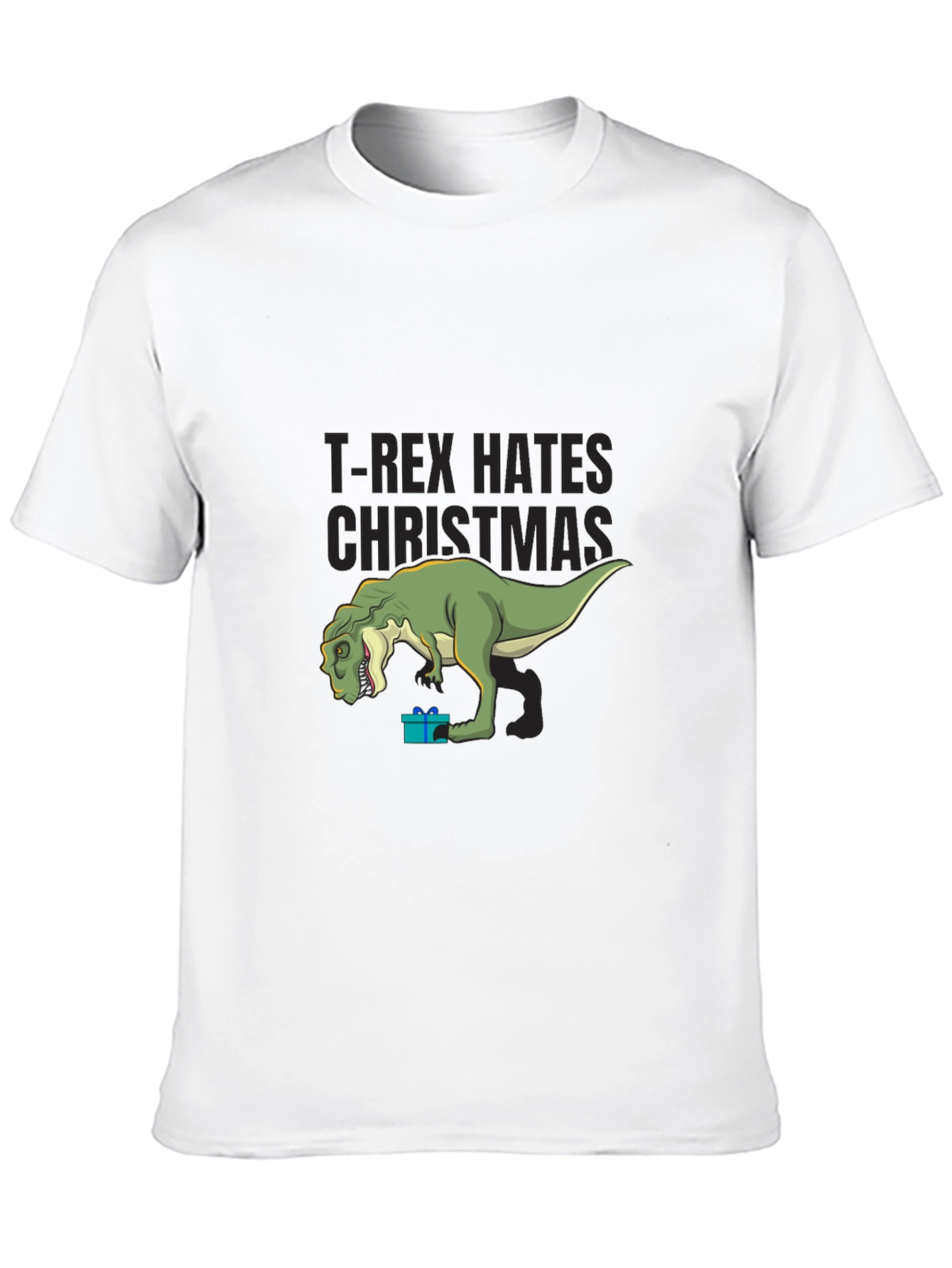 T-Rex Hates Christmas T-Shirt - Funny Dino Holiday Tee