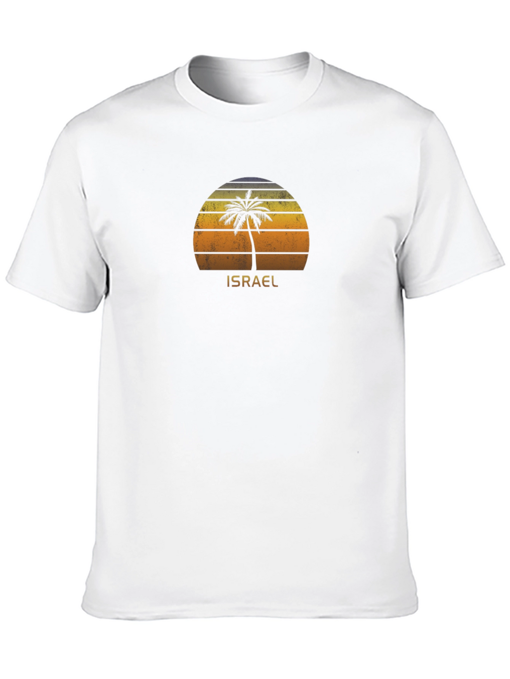 Israel Palm Tree Sunset Graphic T-Shirt