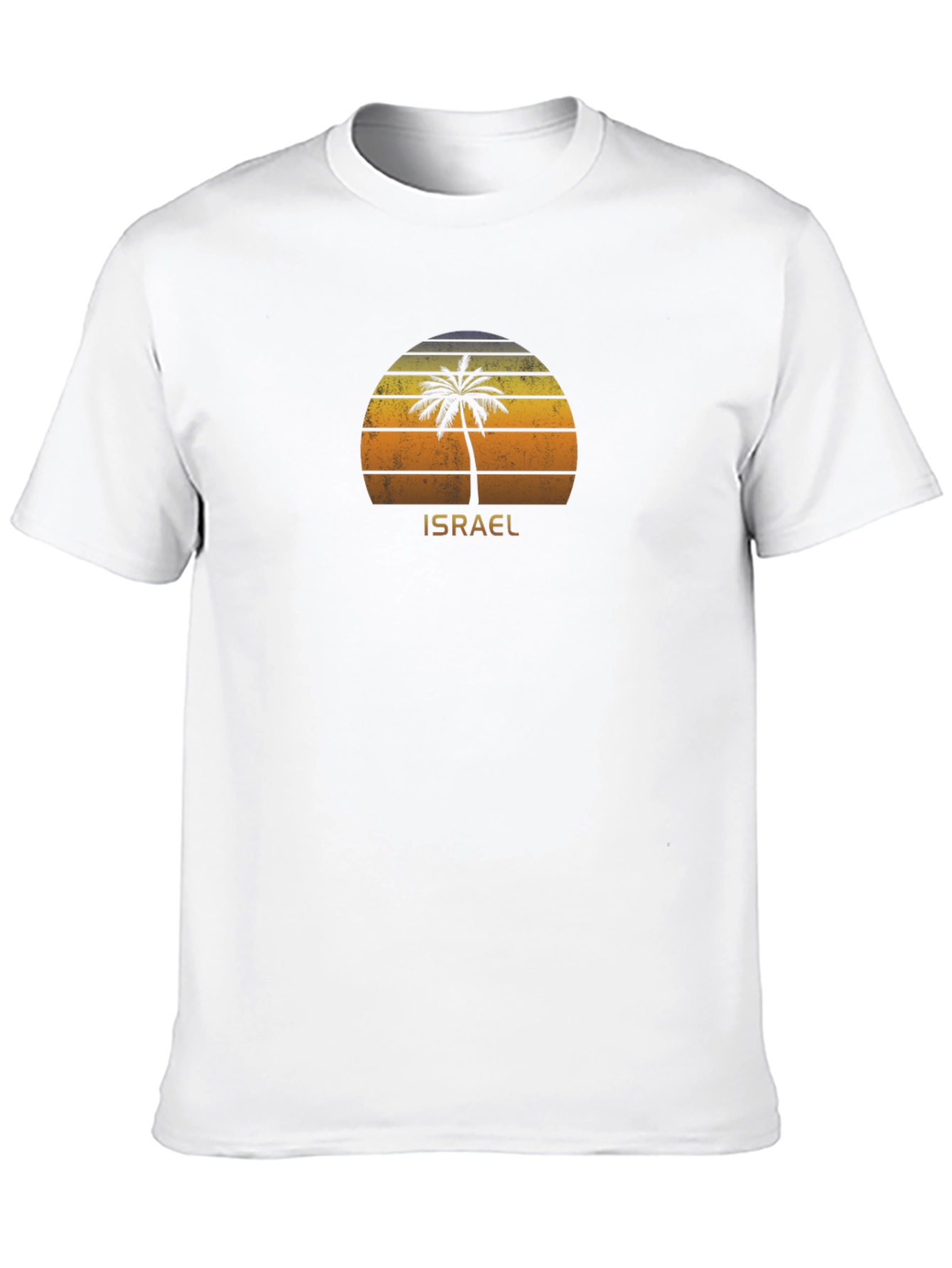 Israel Palm Tree Sunset Graphic T-Shirt