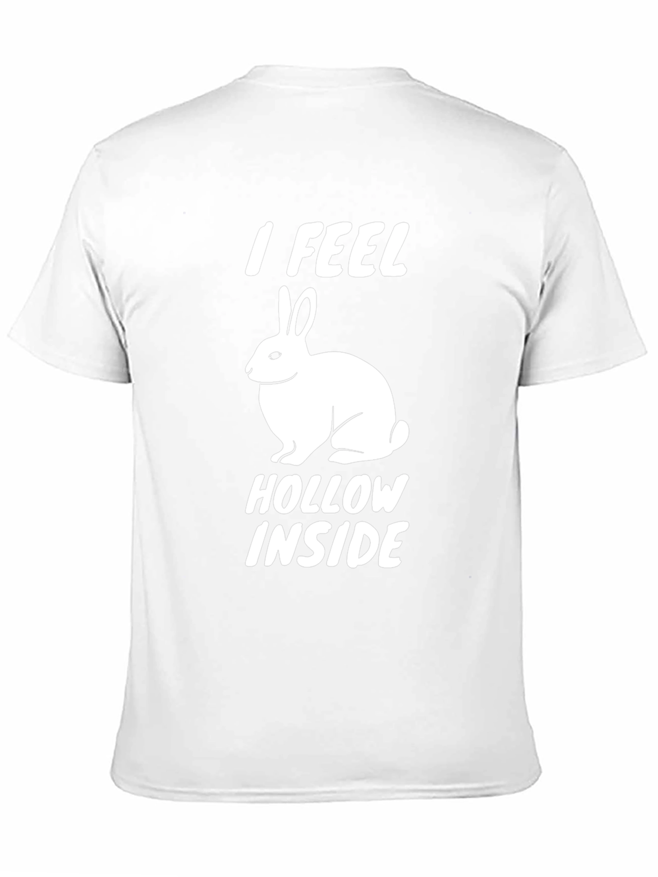 I Feel Hollow Inside Funny Rabbit Graphic Tee