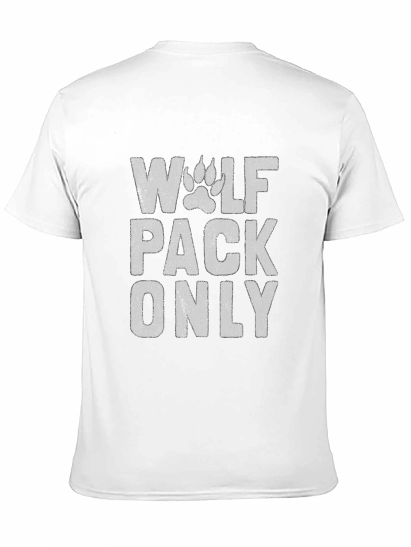 Wolf Pack Only Graphic T-Shirt - Black