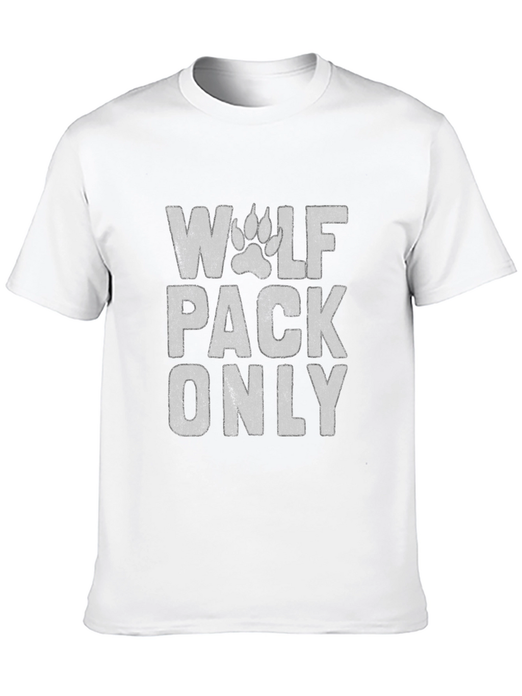 Wolf Pack Only Graphic T-Shirt - Black