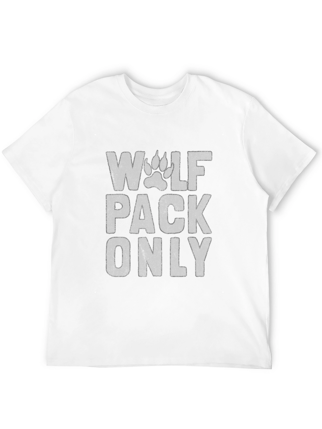 Wolf Pack Only Graphic T-Shirt - Black