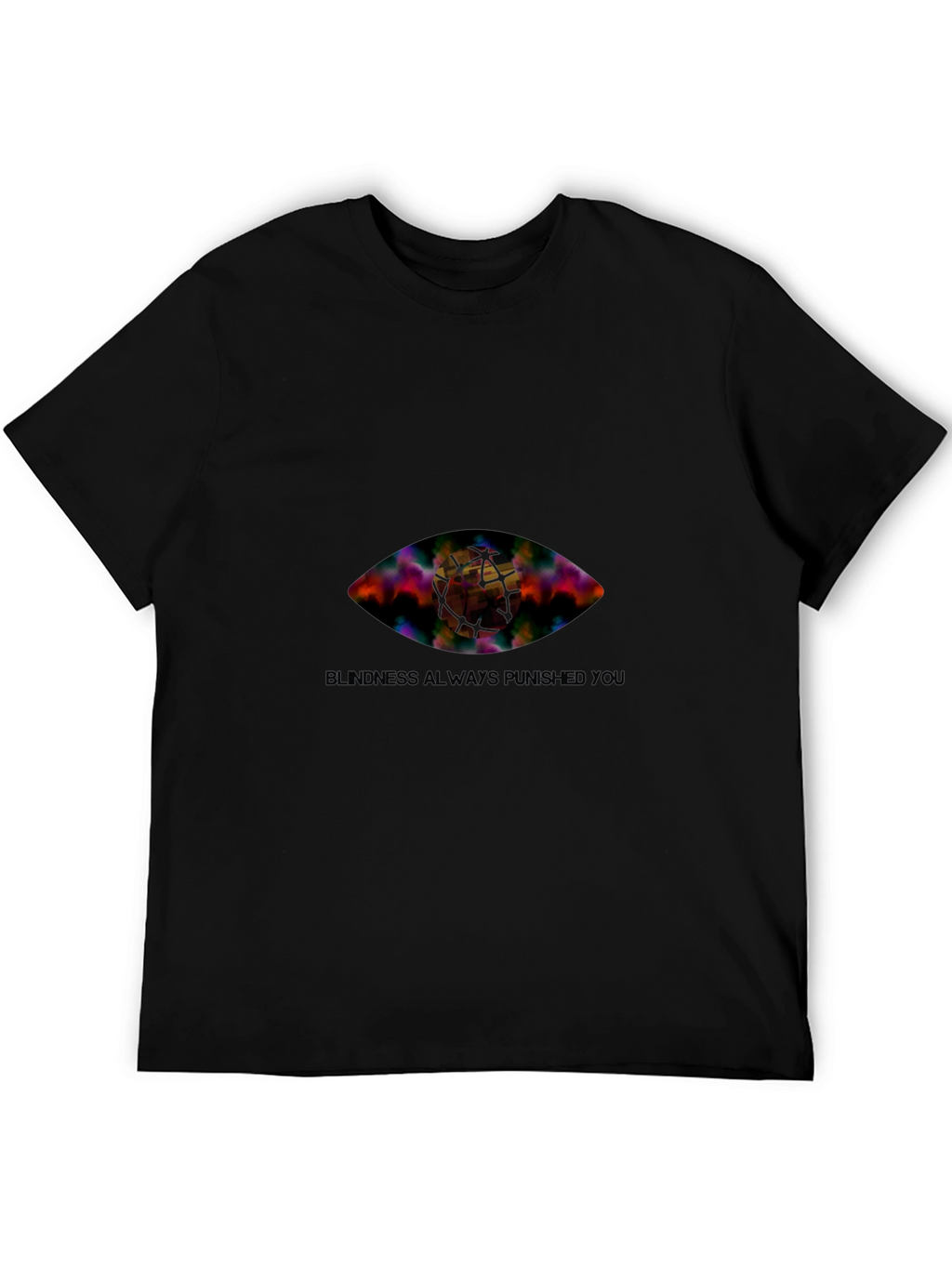 Eye Graphic Black T-Shirt - Blindness Punished You
