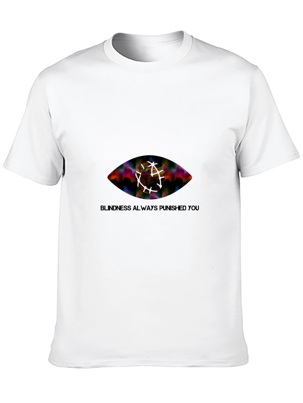 Eye Graphic Black T-Shirt - Blindness Punished You