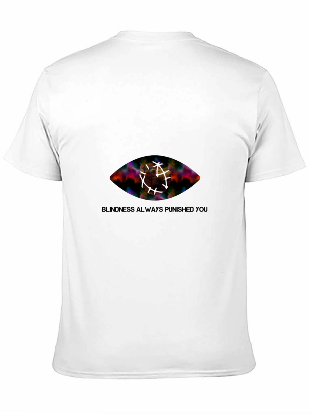 Eye Graphic Black T-Shirt - Blindness Punished You