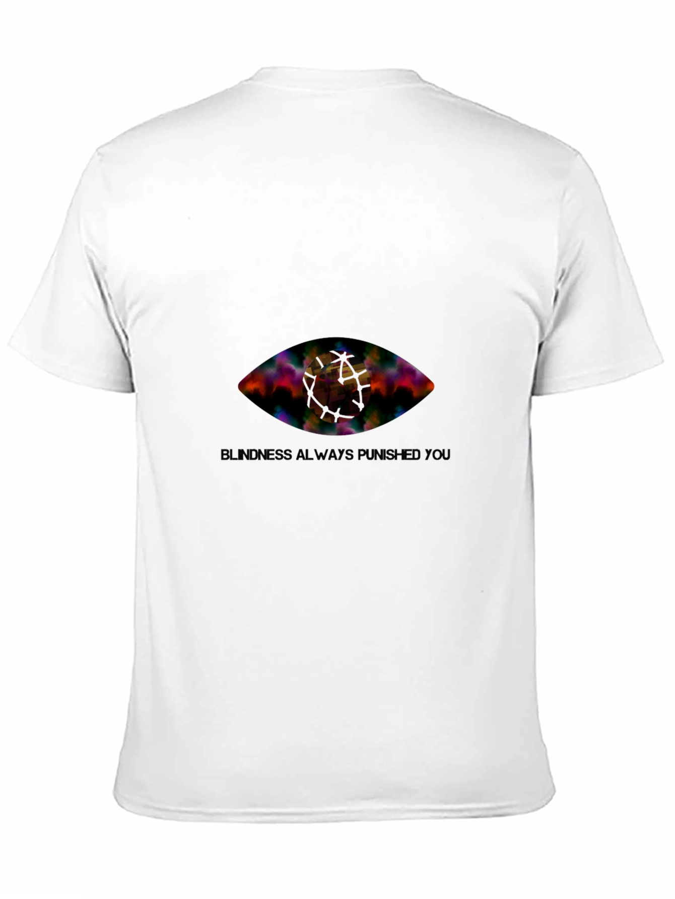 Eye Graphic Black T-Shirt - Blindness Punished You