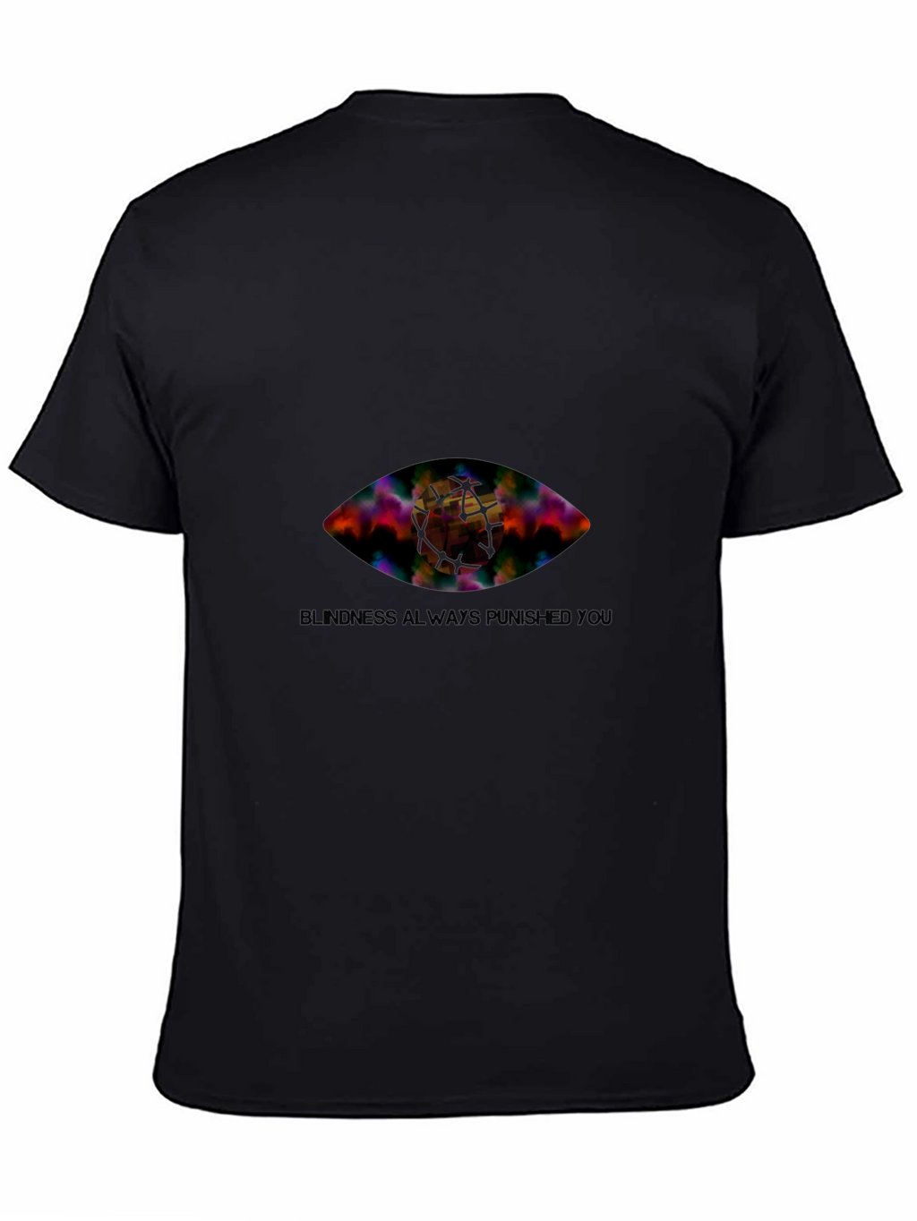 Eye Graphic Black T-Shirt - Blindness Punished You