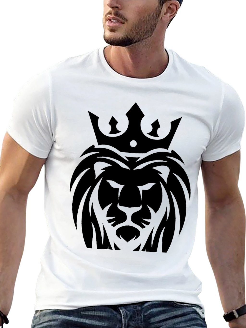Lion King Graphic T-Shirt - Premium Black Tee