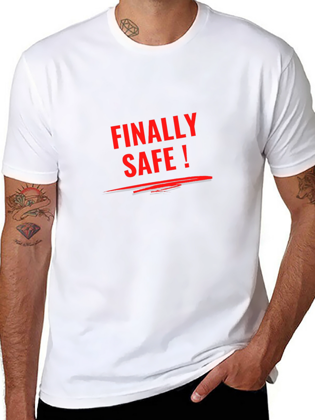 Finally Safe T-Shirt - Statement Tee Casual Wear