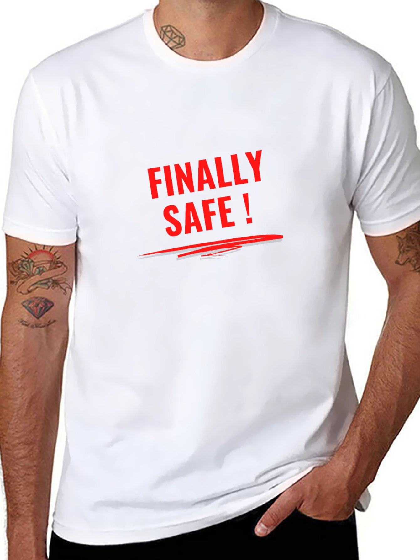 Finally Safe T-Shirt - Statement Tee Casual Wear