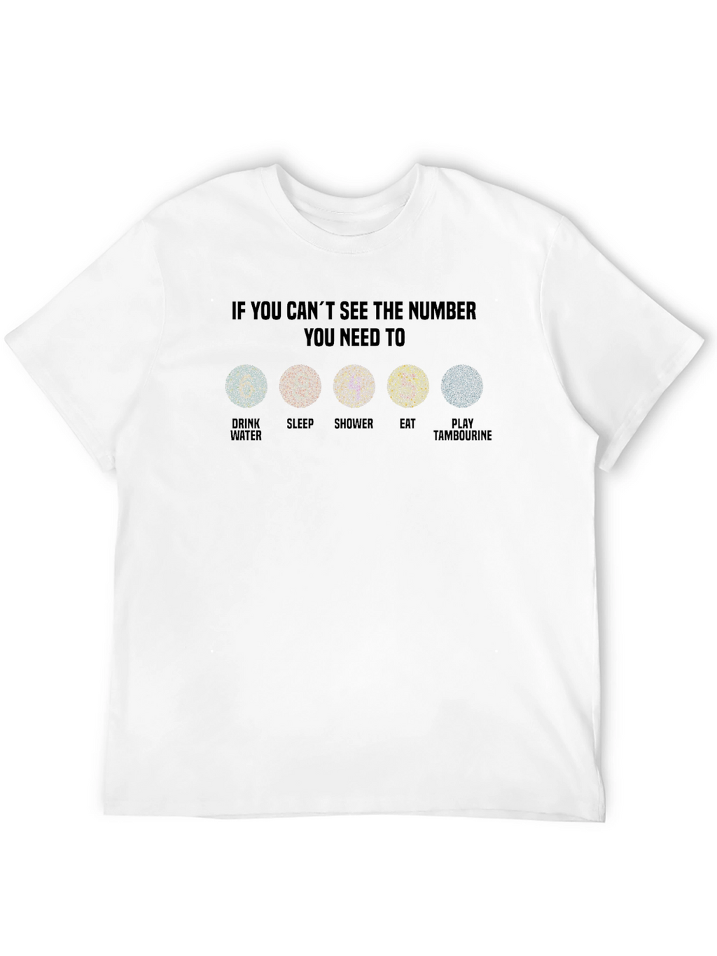 Funny Ishihara Test T-Shirt Health Humor Tee