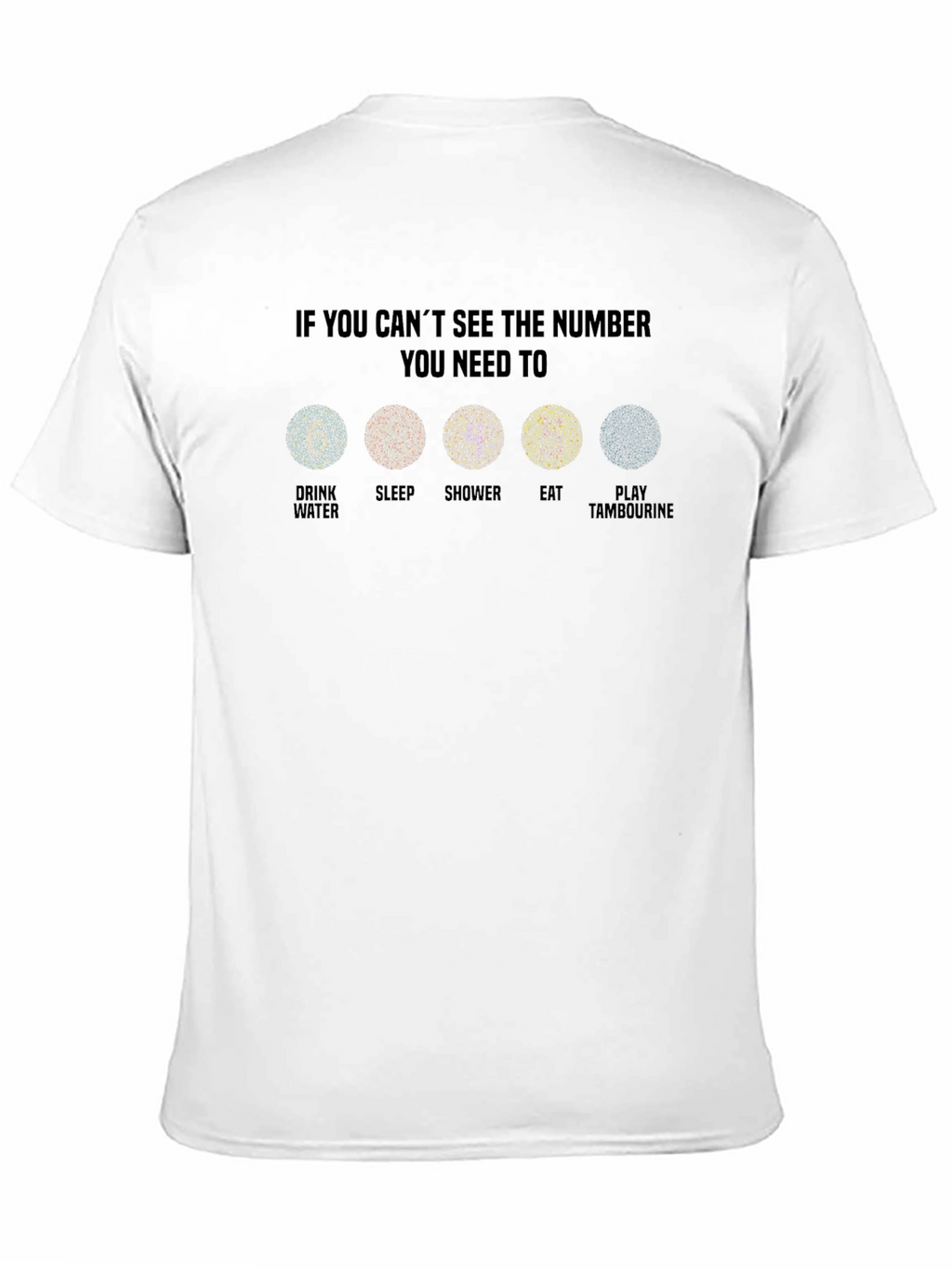 Funny Ishihara Test T-Shirt Health Humor Tee