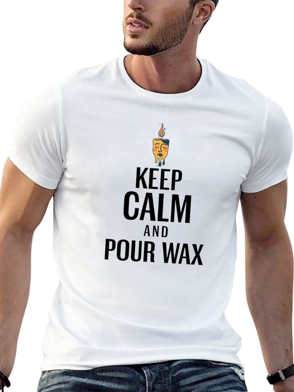 Keep Calm & Pour Wax Graphic T-Shirt
