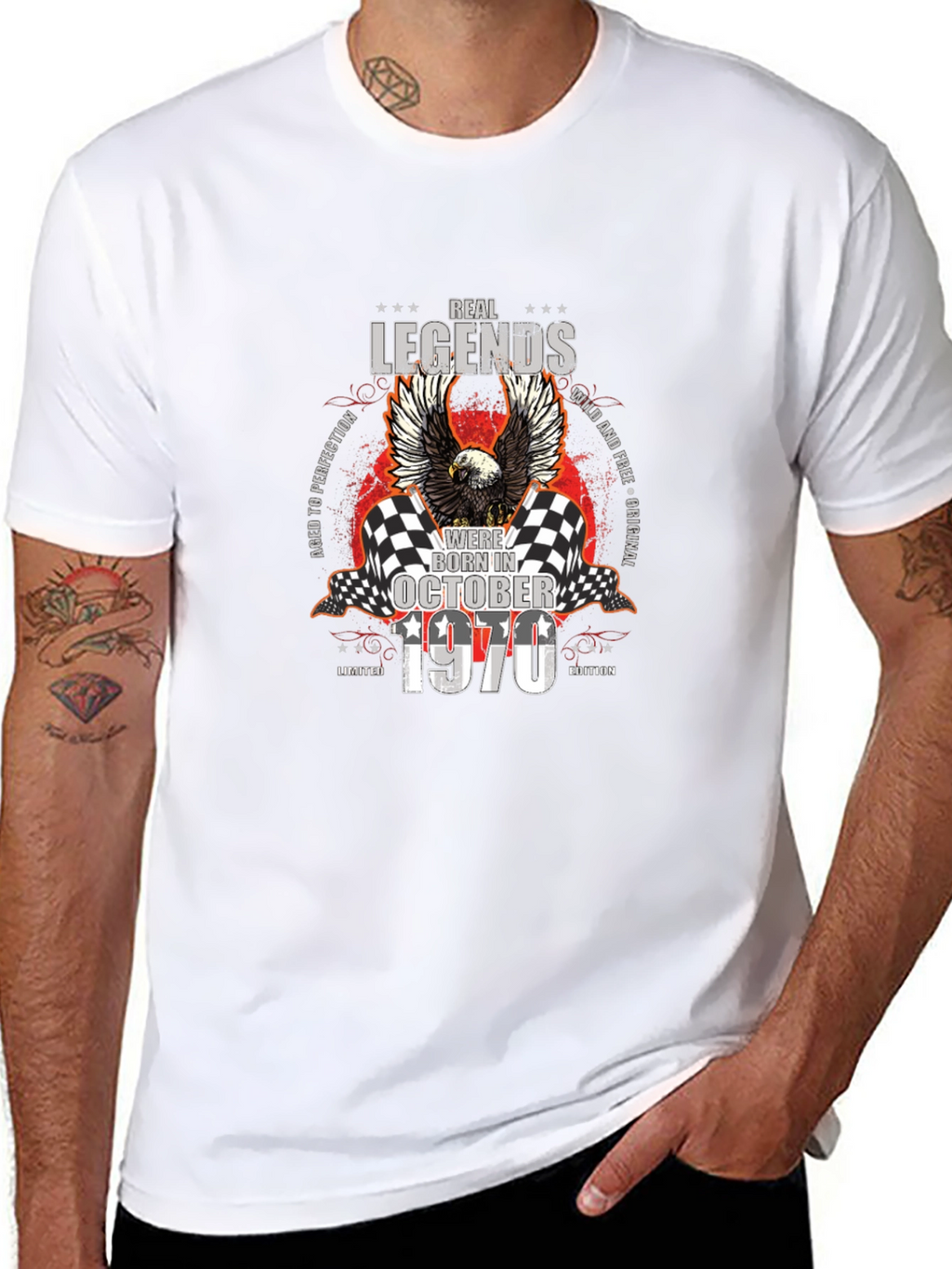 Real Legends Born In October 1970 T-Shirt