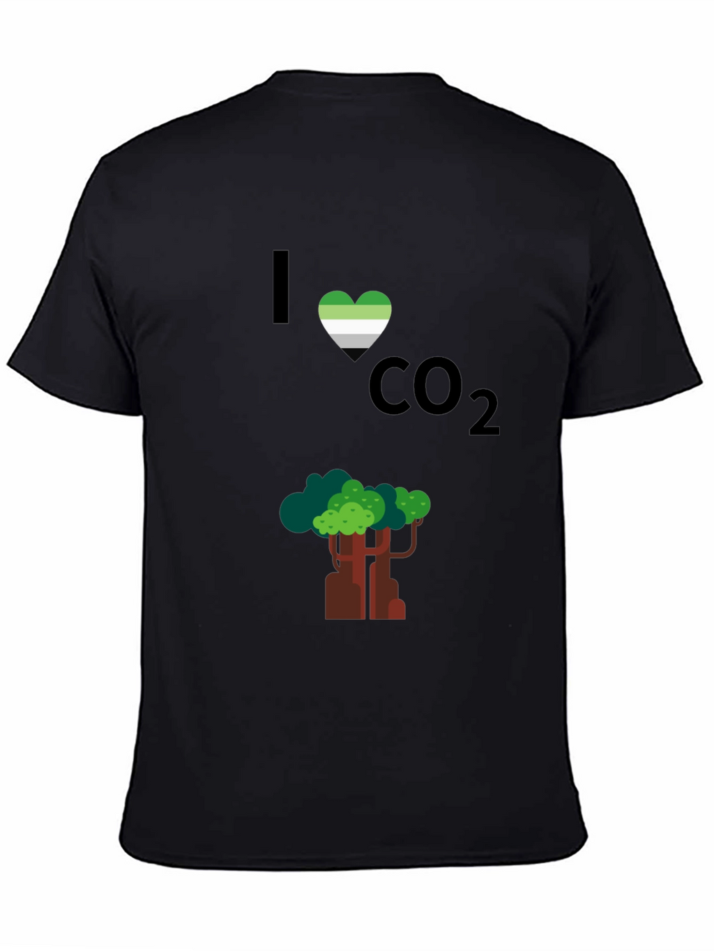 I Heart CO2 T-Shirt - Tree Design