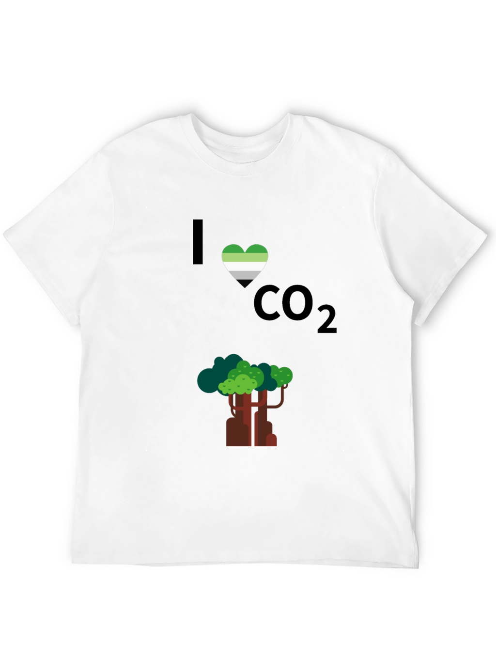 I Heart CO2 T-Shirt - Tree Design