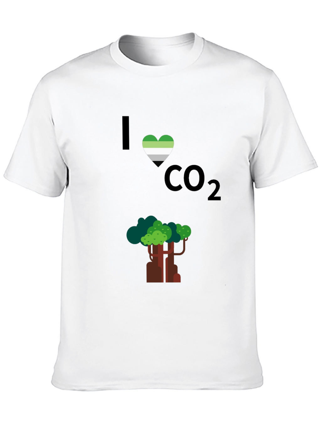 I Heart CO2 T-Shirt - Tree Design