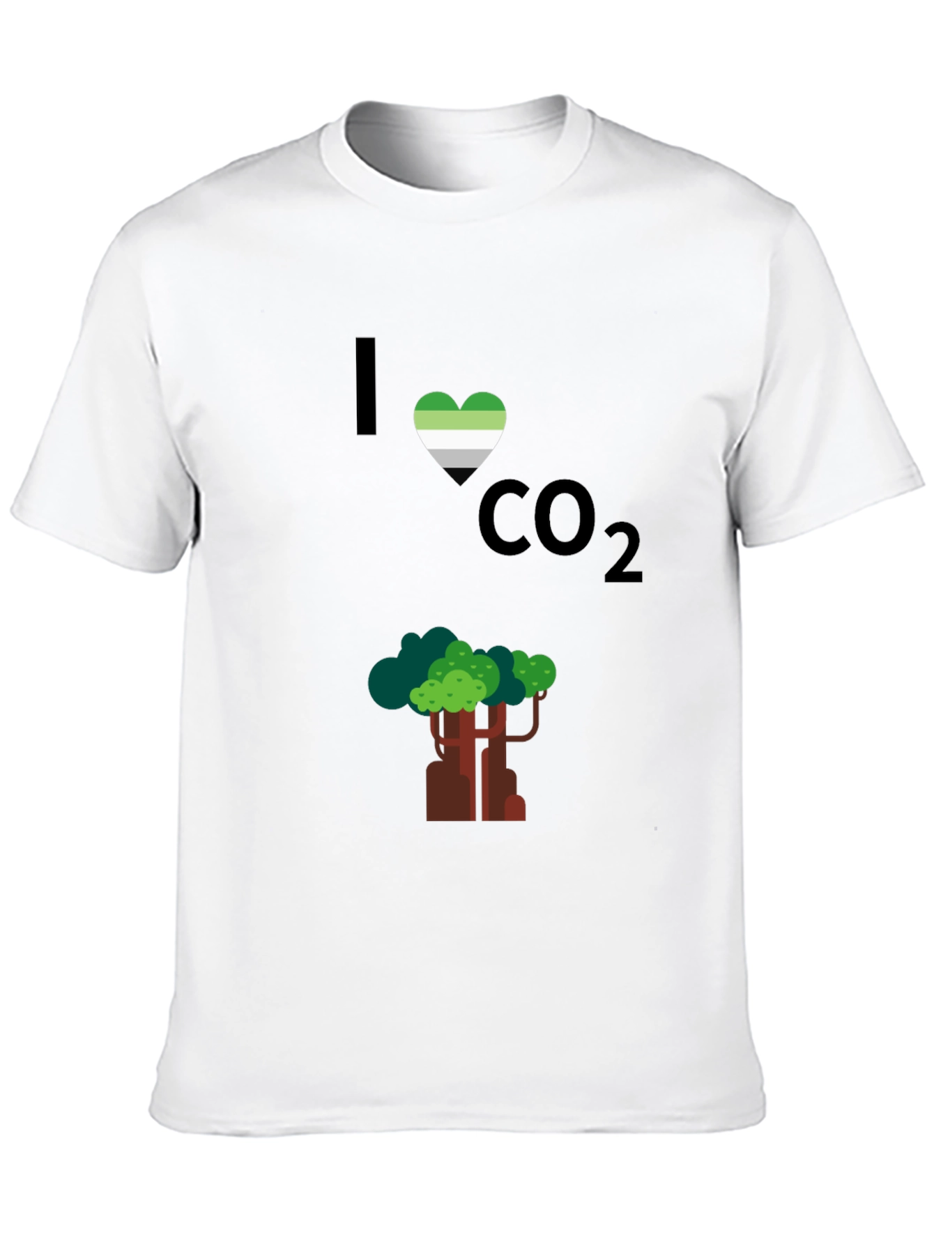 I Heart CO2 T-Shirt - Tree Design