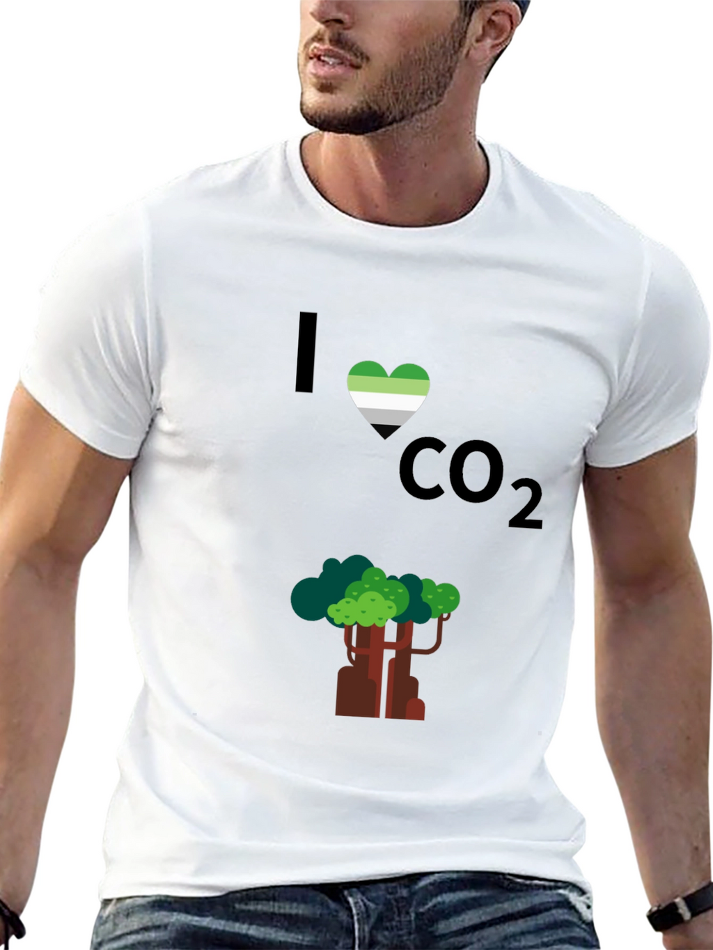 I Heart CO2 T-Shirt - Tree Design