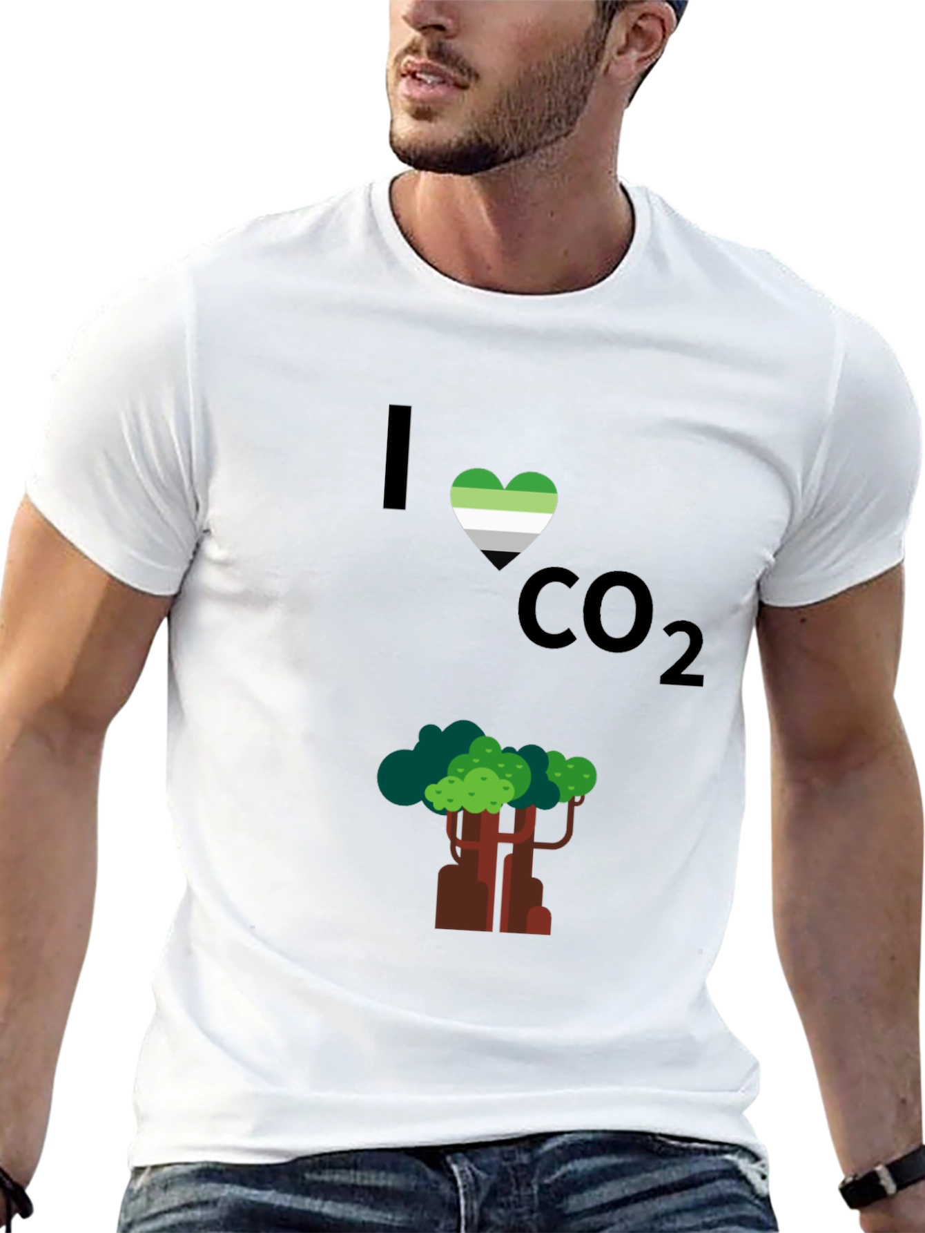 I Heart CO2 T-Shirt - Tree Design