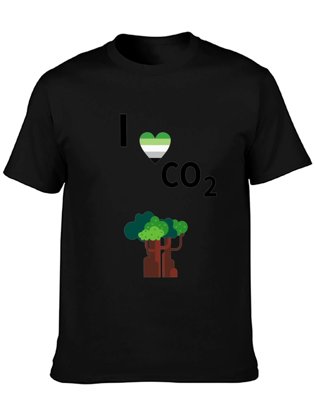I Heart CO2 T-Shirt - Tree Design