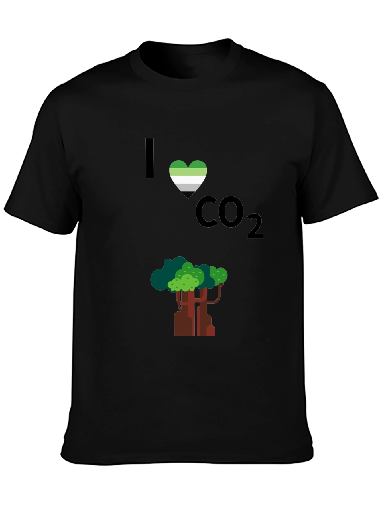 I Heart CO2 T-Shirt - Tree Design