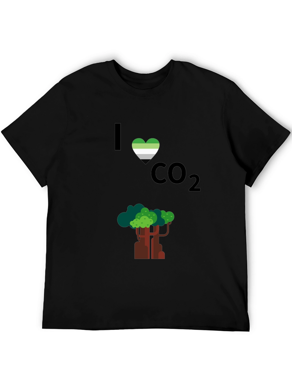 I Heart CO2 T-Shirt - Tree Design