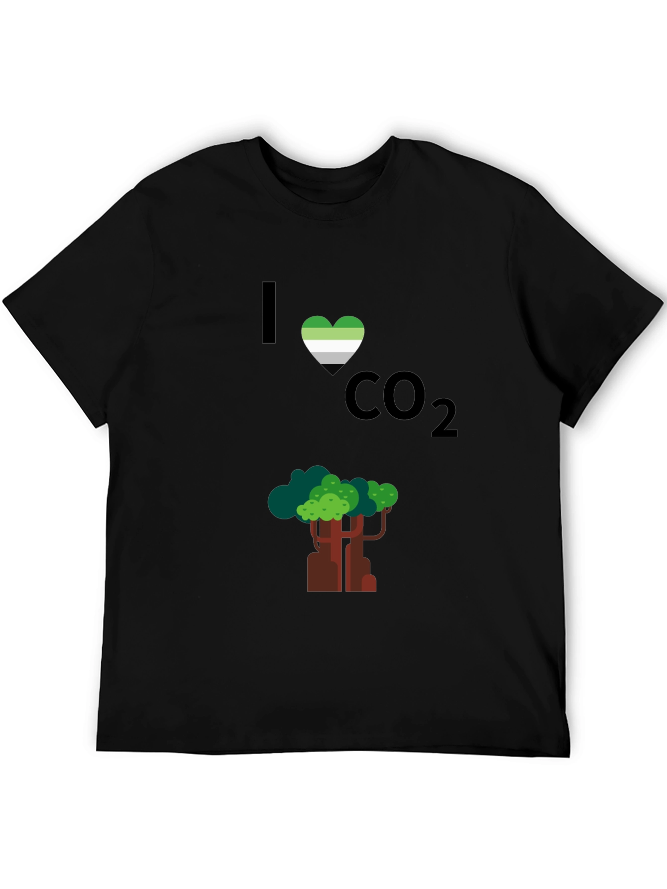 I Heart CO2 T-Shirt - Tree Design