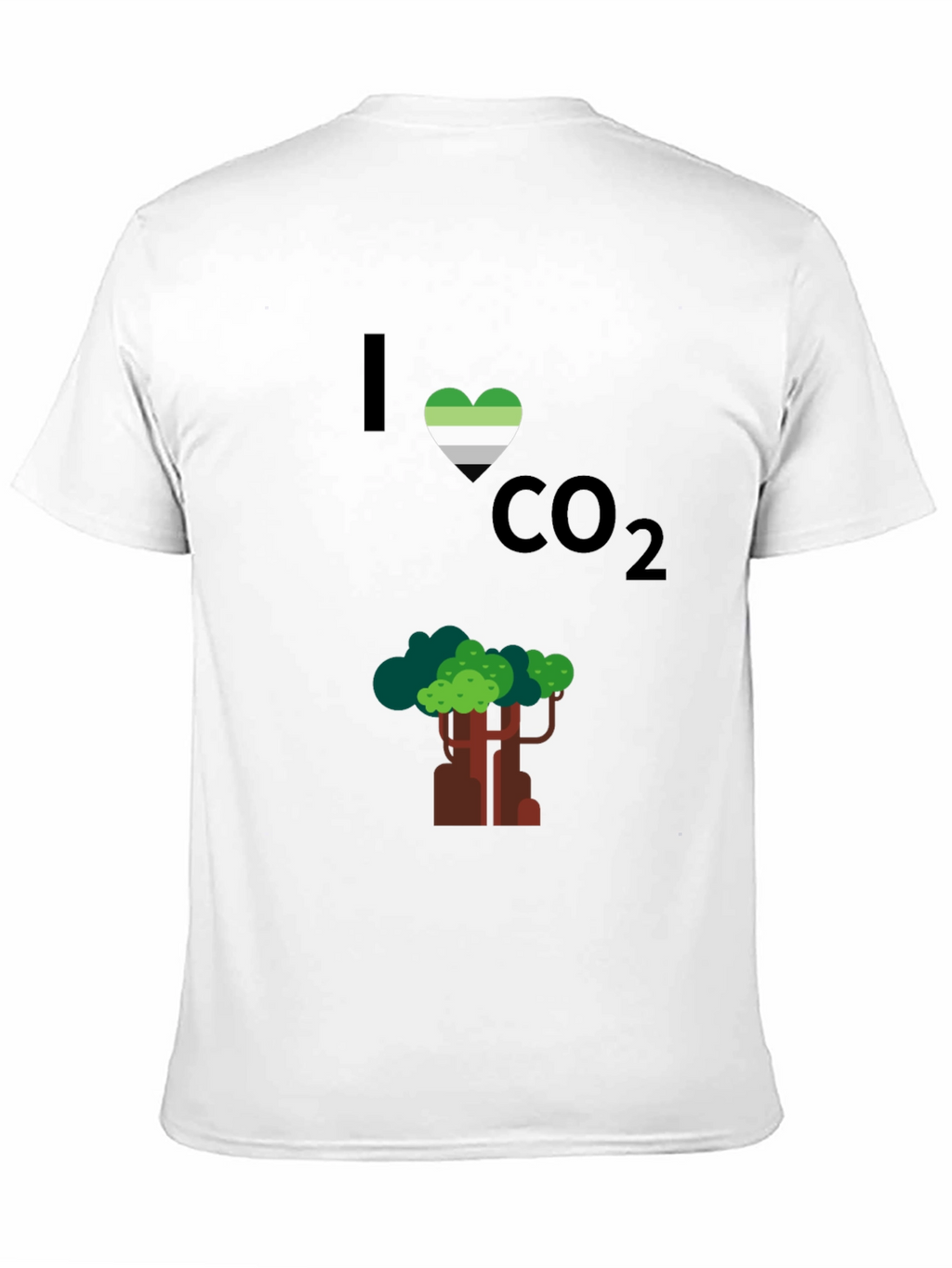 I Heart CO2 T-Shirt - Tree Design