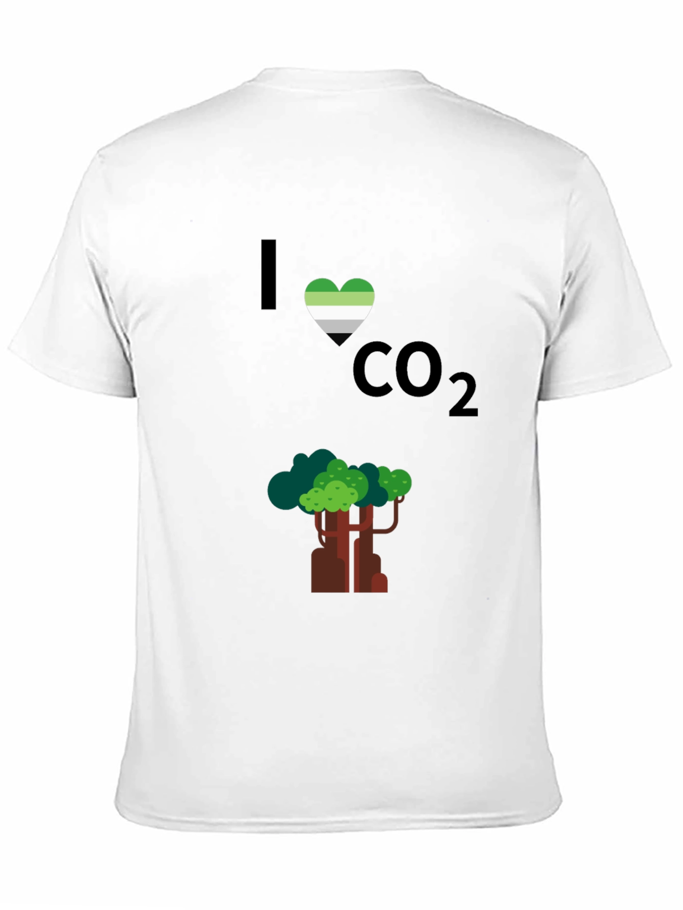 I Heart CO2 T-Shirt - Tree Design