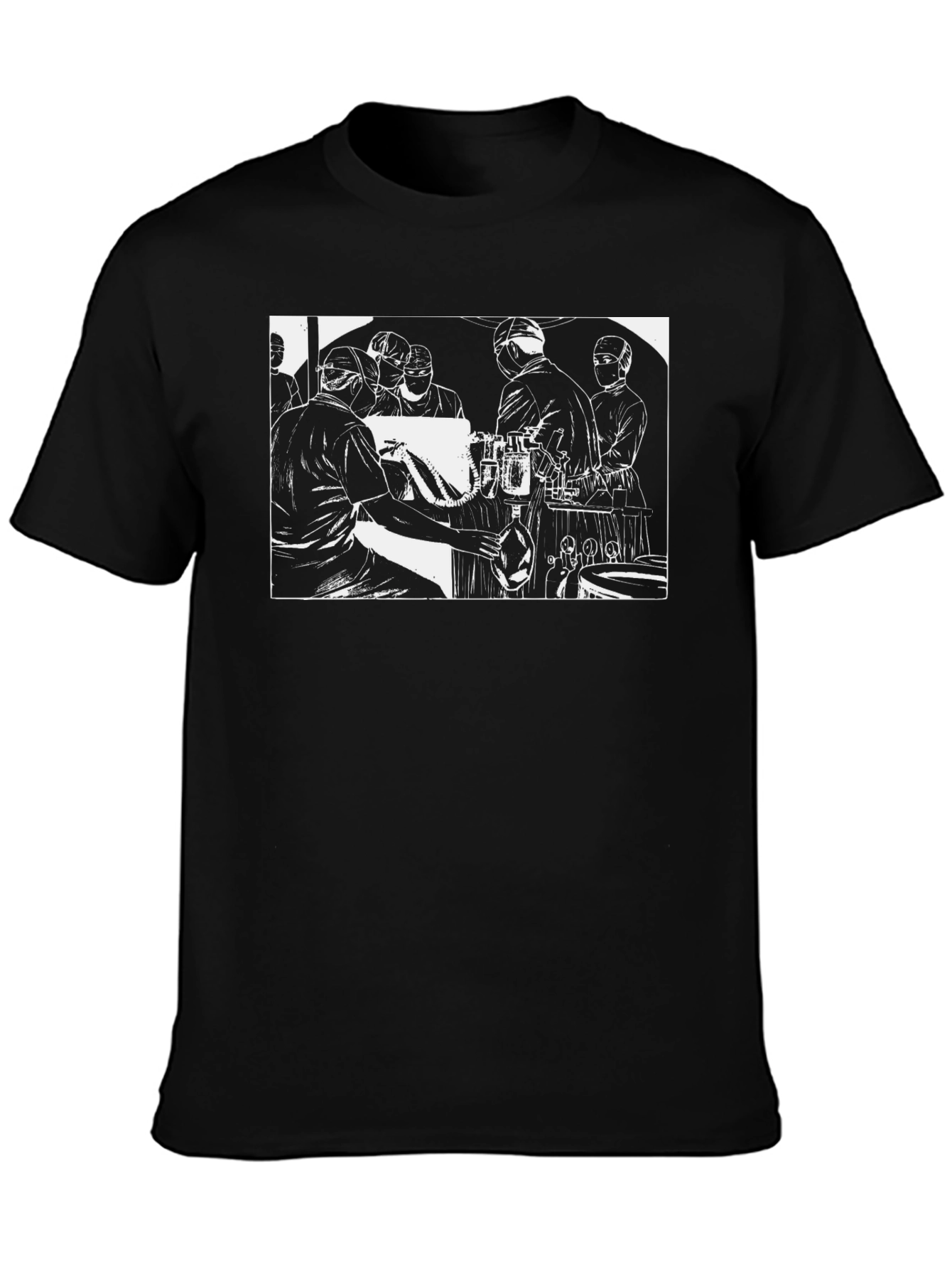 Surgeon Team Graphic Black T-Shirt