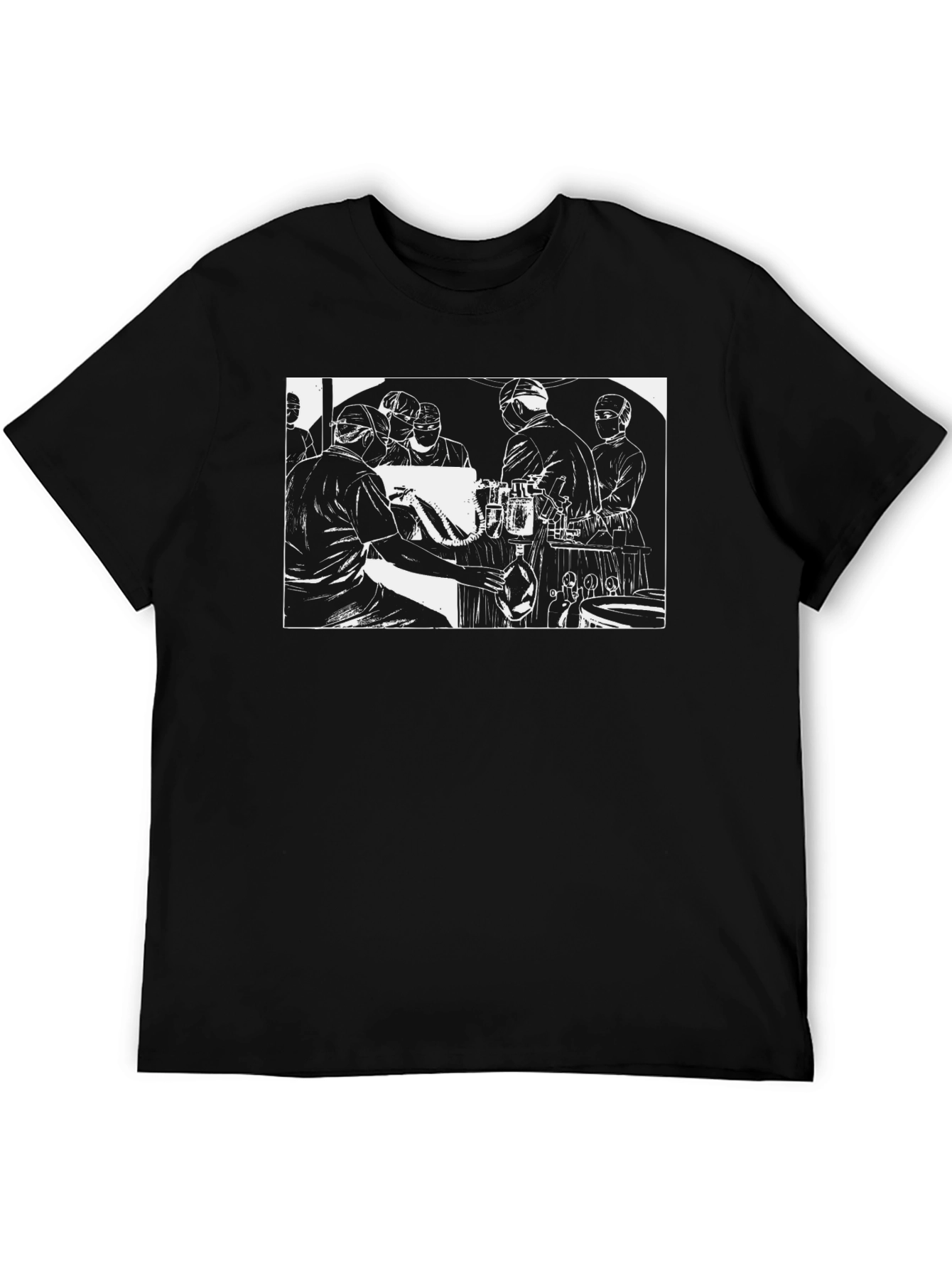 Surgeon Team Graphic Black T-Shirt