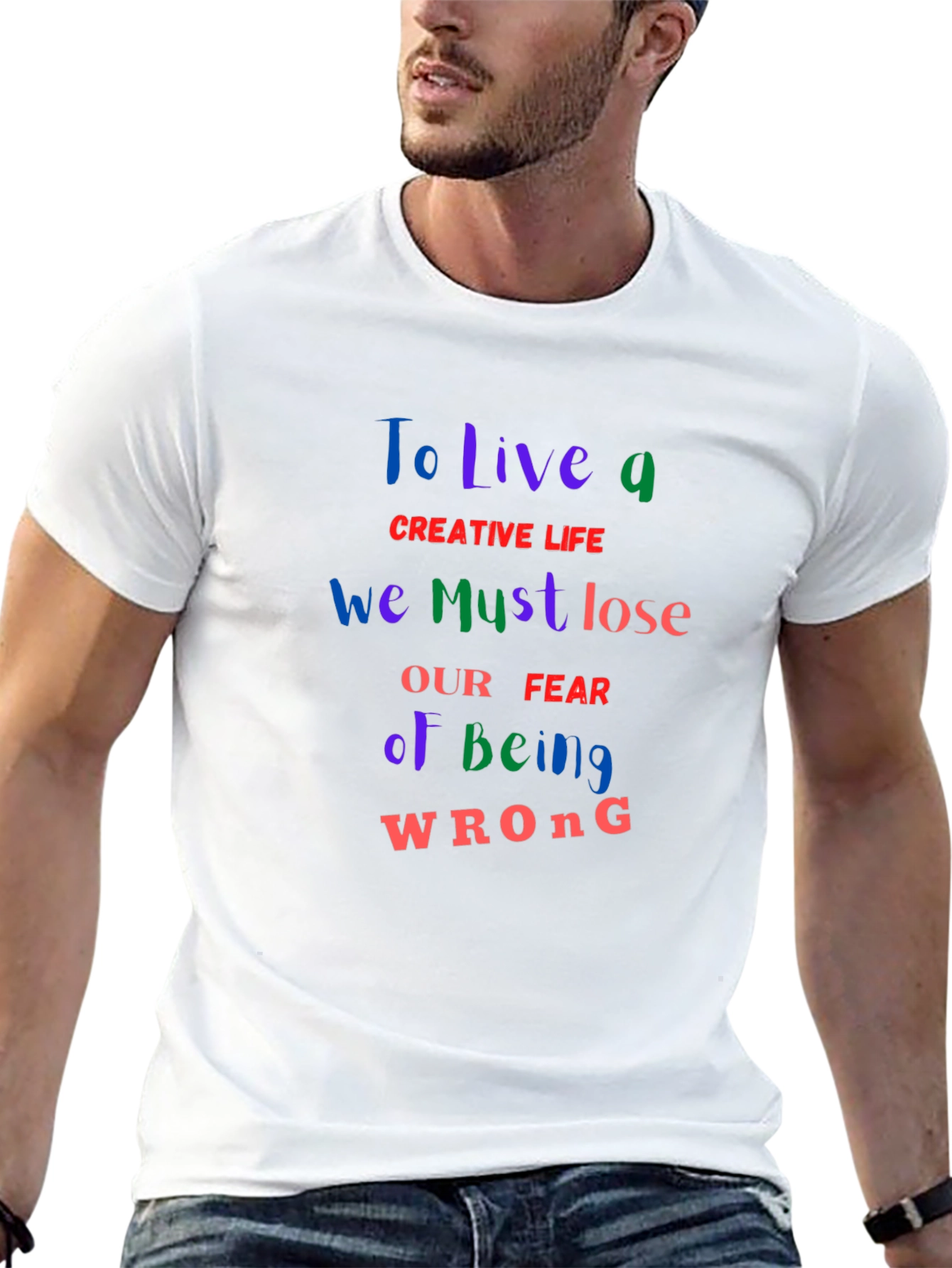 Creative Life Graphic Tee - Soft Black Unisex T-Shirt