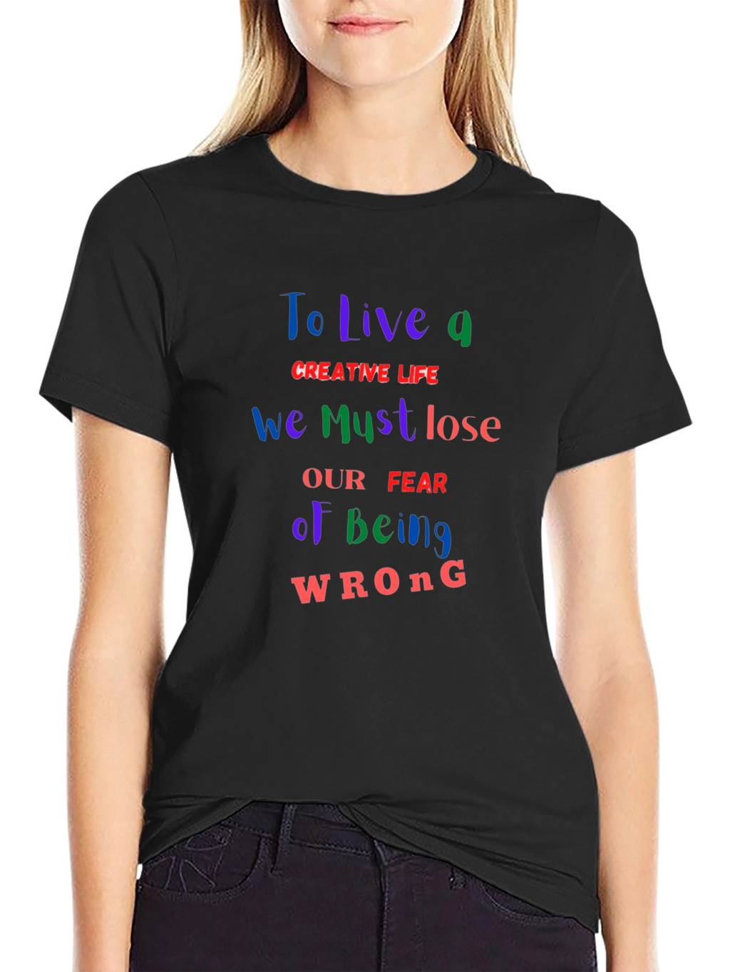 Creative Life Graphic Tee - Soft Black Unisex T-Shirt
