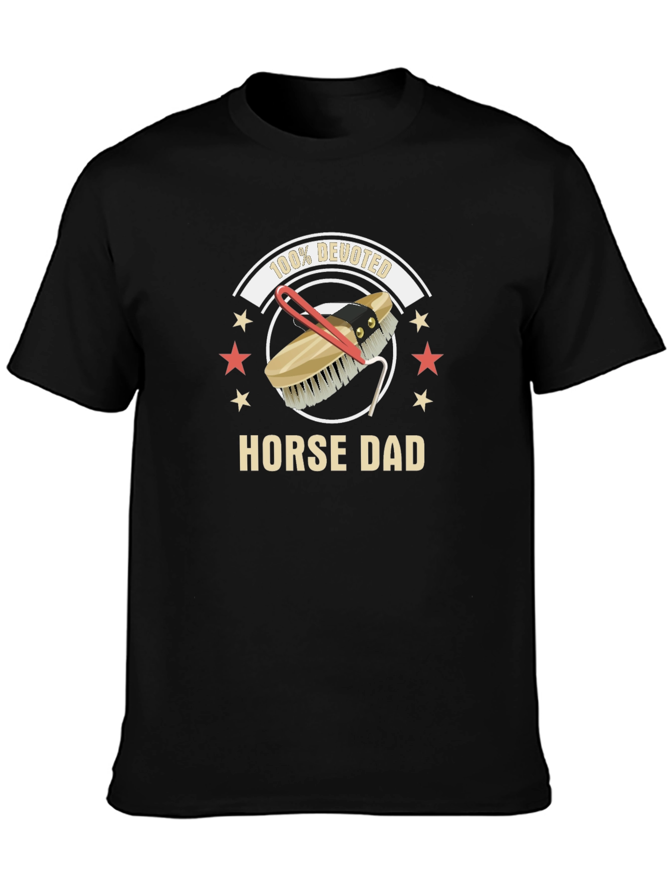 Horse Dad 100% Devoted T-Shirt