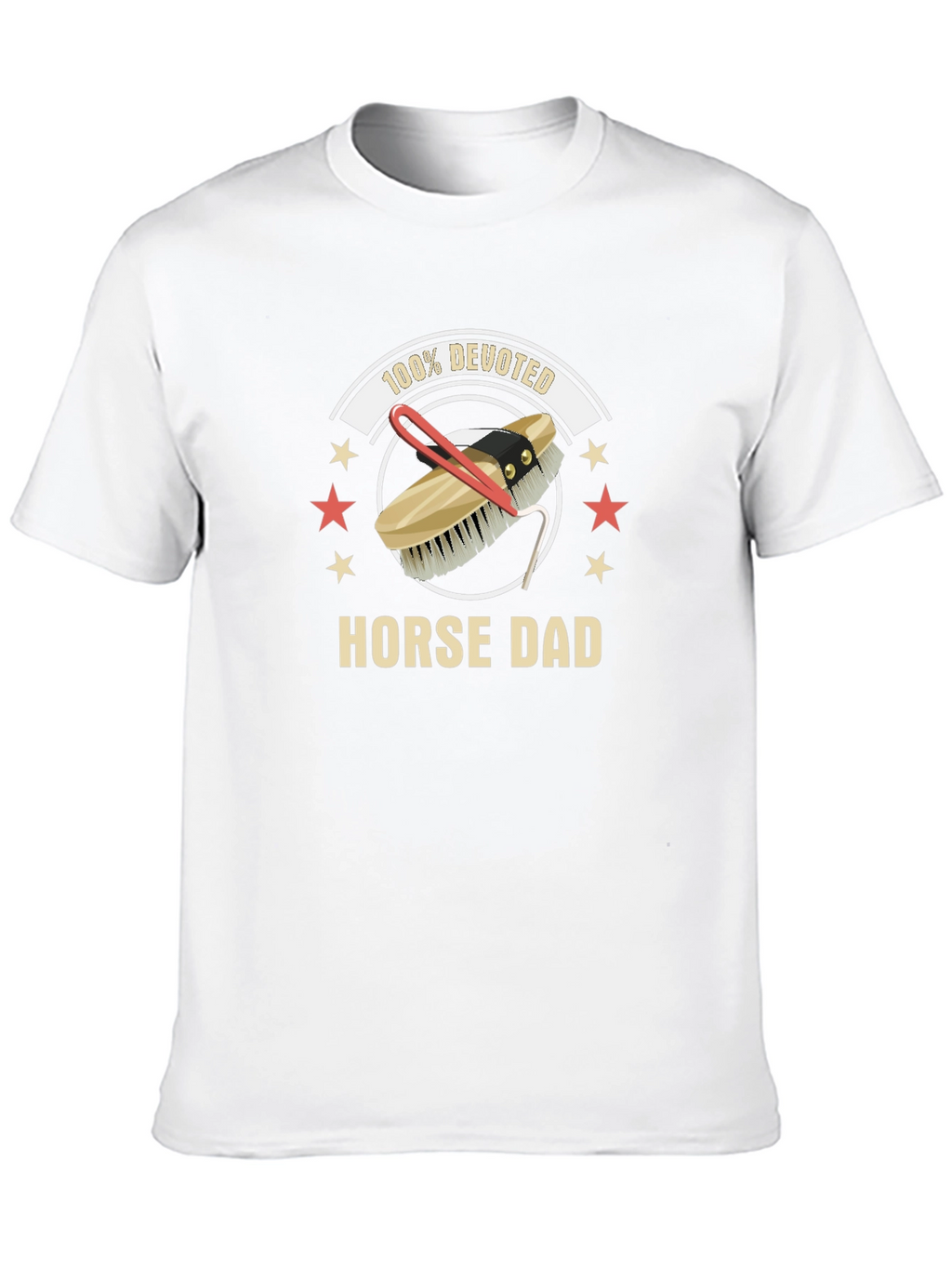 Horse Dad 100% Devoted T-Shirt
