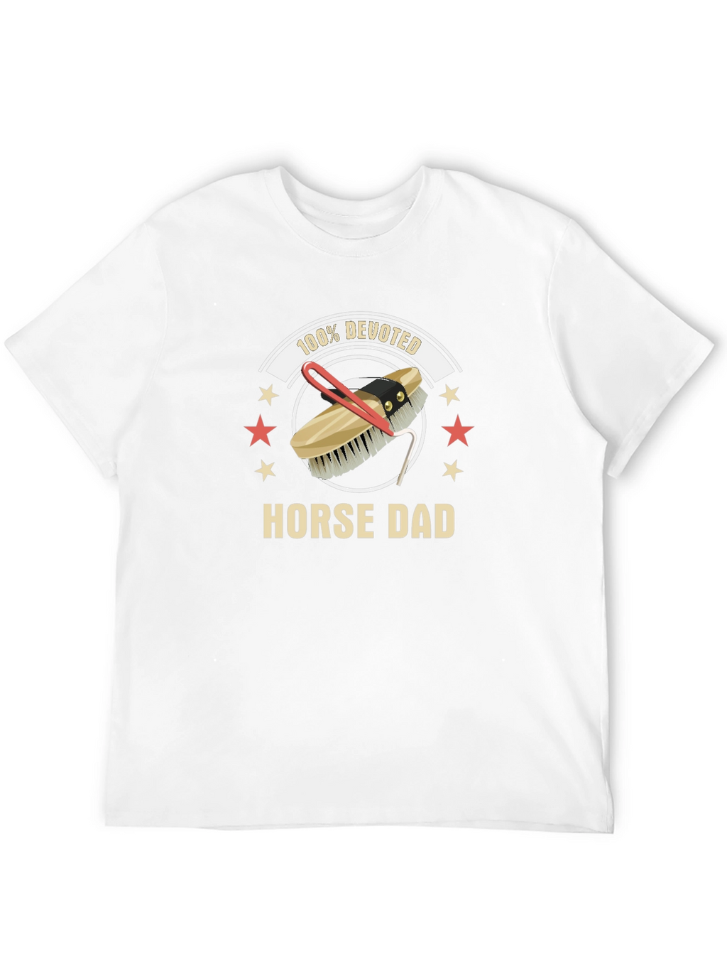 Horse Dad 100% Devoted T-Shirt