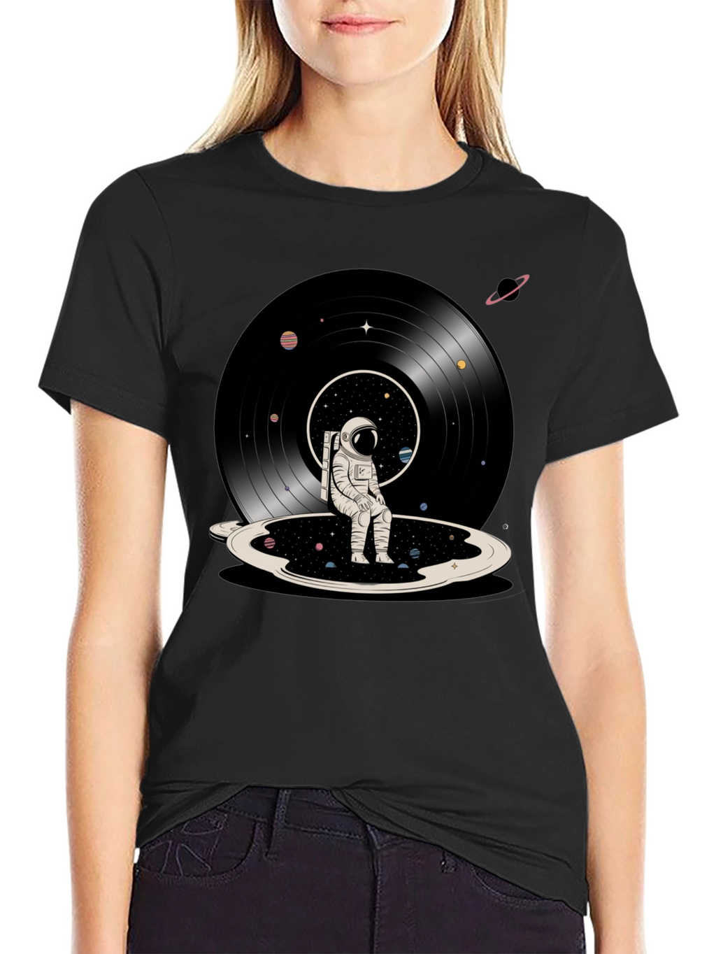 Astronaut Record T-Shirt - Space Dreams
