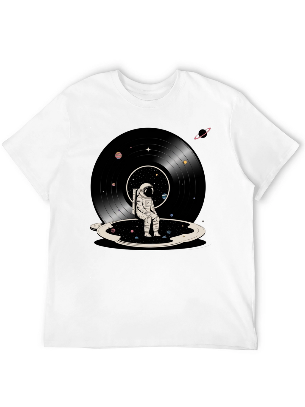 Astronaut Record T-Shirt - Space Dreams