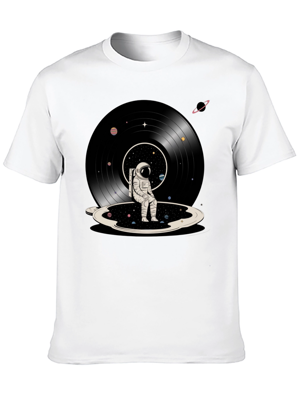 Astronaut Record T-Shirt - Space Dreams