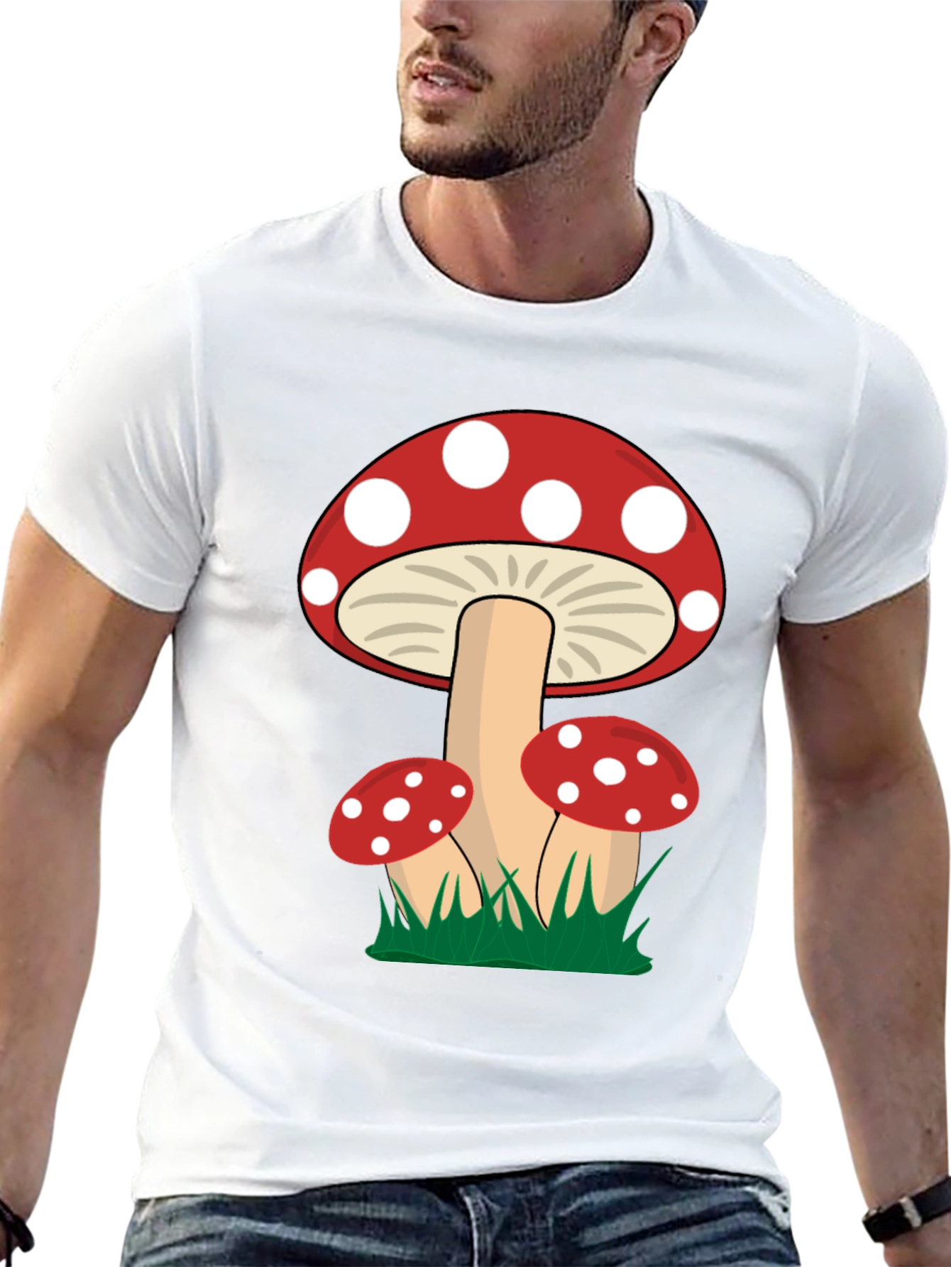 Mushroom Graphic Tee - Whimsical Nature Shirt