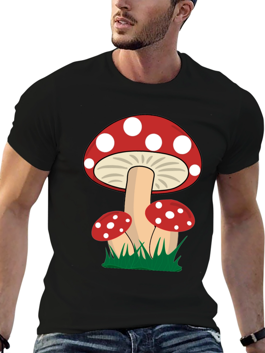 Mushroom Graphic Tee - Whimsical Nature Shirt