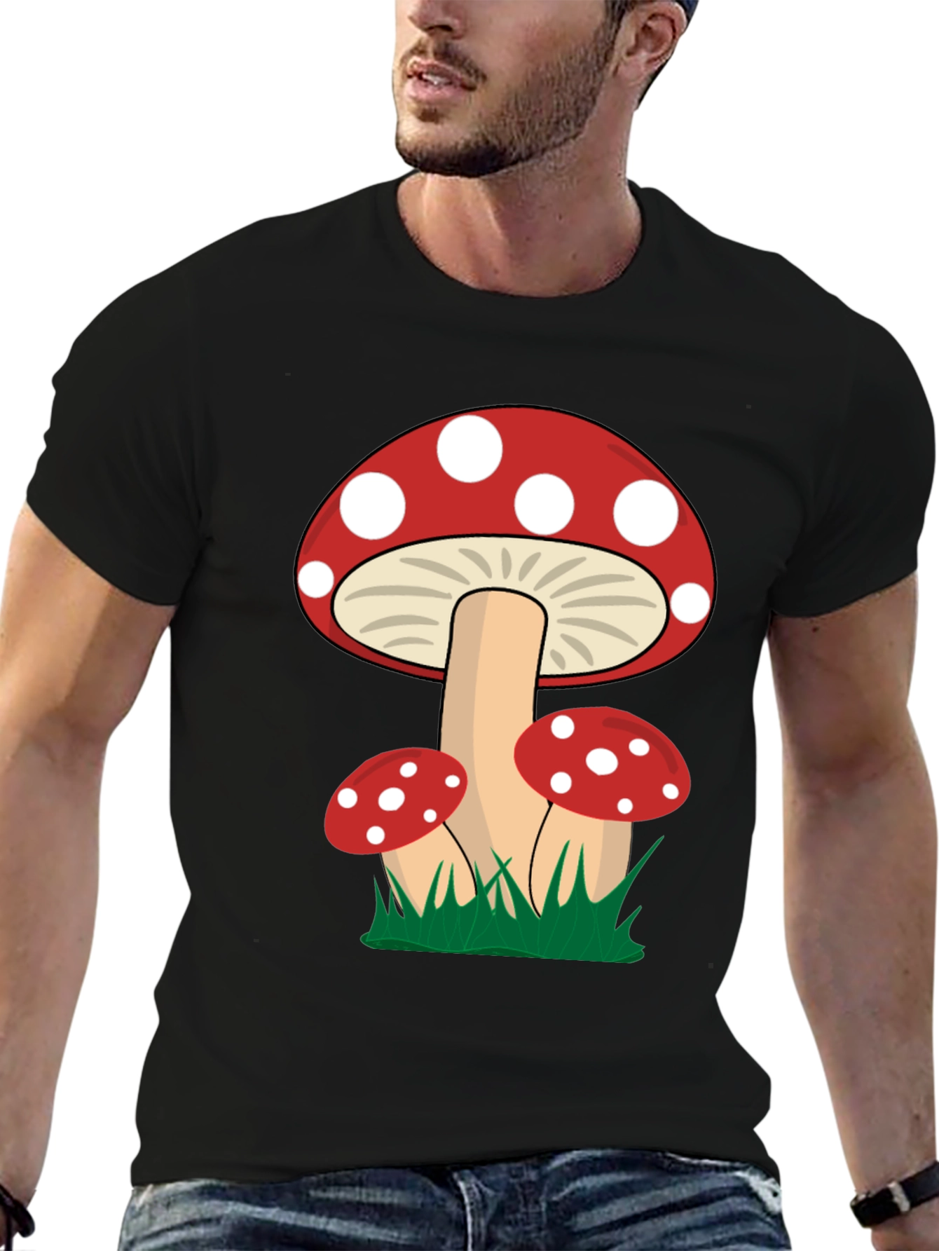 Mushroom Graphic Tee - Whimsical Nature Shirt