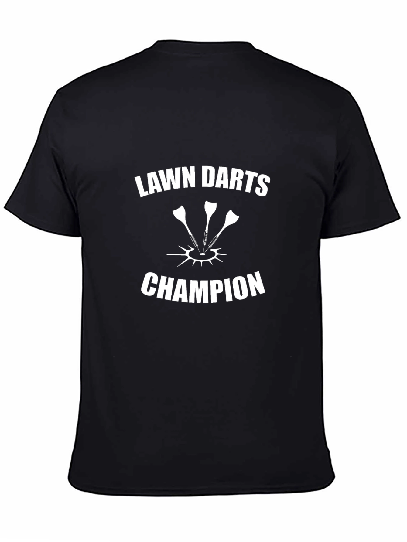 Lawn Darts Champion Graphic Tee - Black T-Shirt