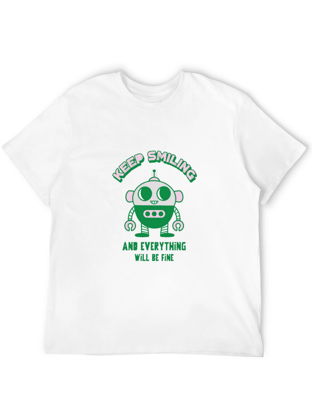 Keep Smiling Robot T-Shirt