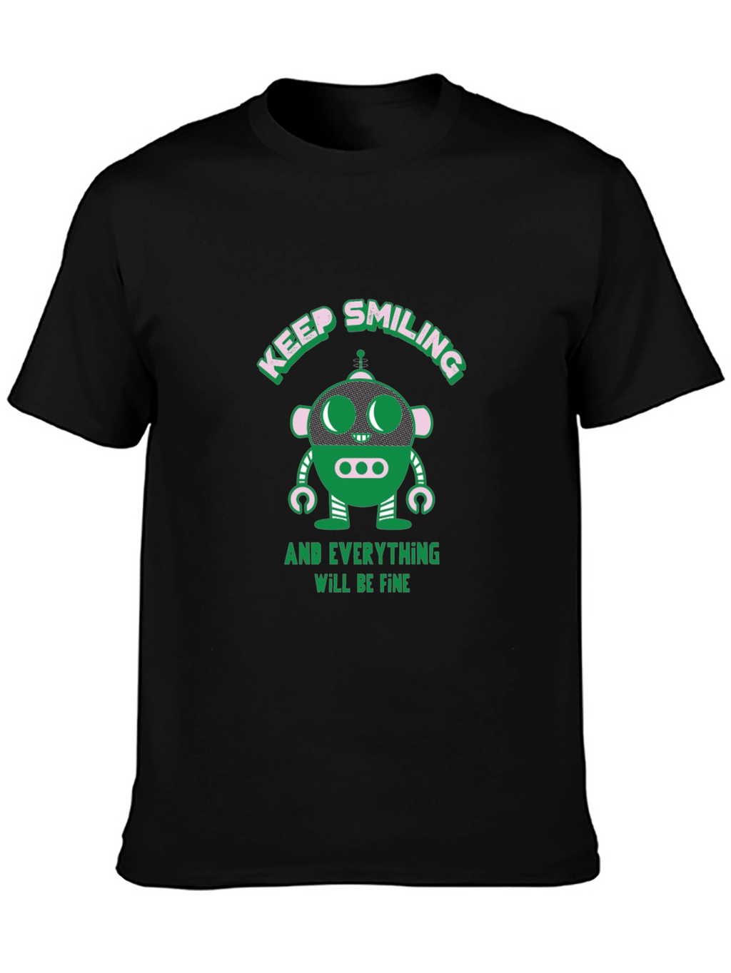 Keep Smiling Robot T-Shirt